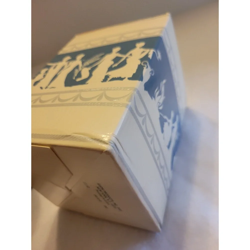 1970s VTG Avon‎ Avonshire Grecian Blue Candle Holder Wedgwood Style Blue w/ Box